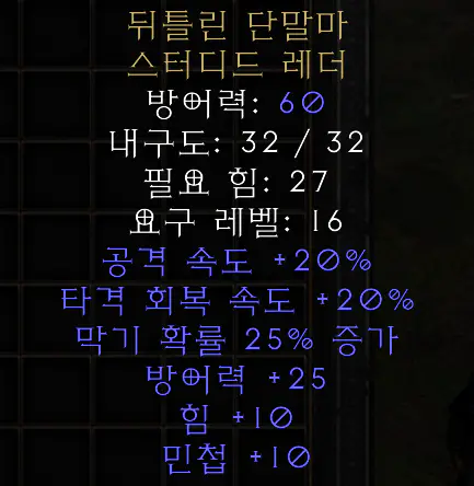 뒤틀린 단말마 스터디드 레더_2